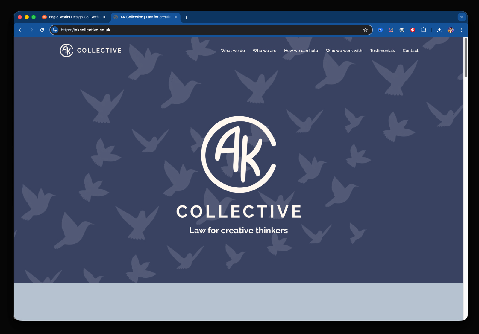 AK Collective website screenshot