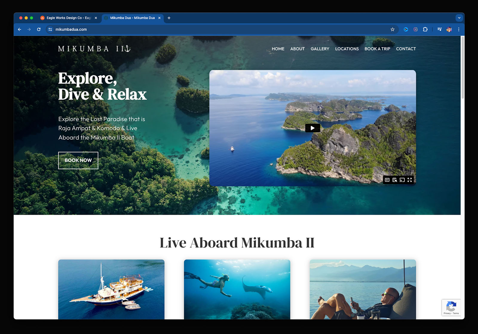 Mikumba Dua website screenshot